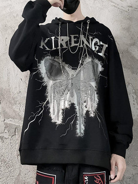 Dark Lightning Butterfly Chain Hoodie