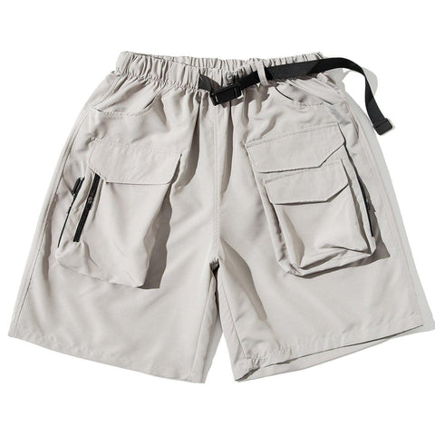 Multi Pockets Drawstring Cargo Shorts