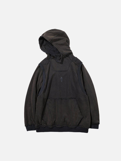 Patchwork Functional Hoodie