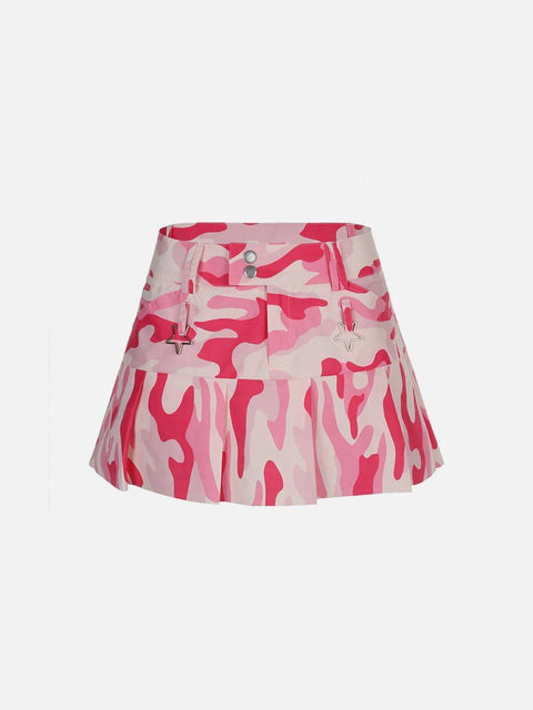 Camouflage Folds Skirt