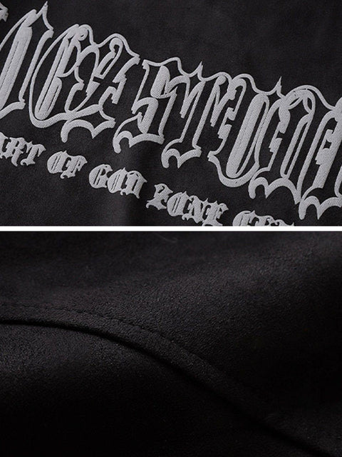 Reflective Moon Suede Sweatshirt