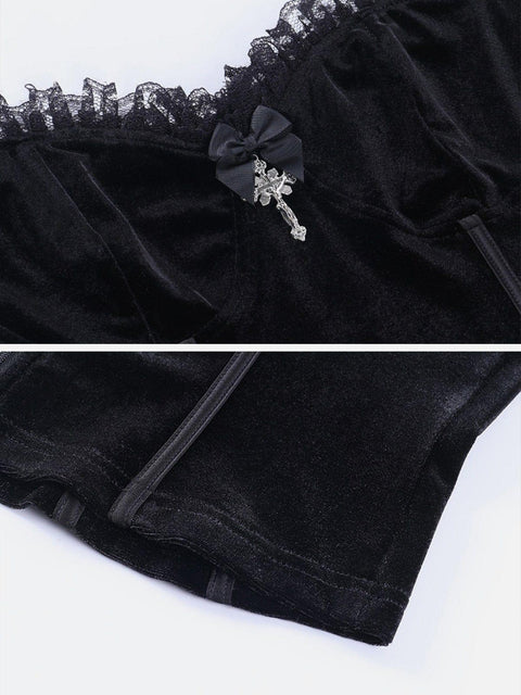 Lace Cross Vest
