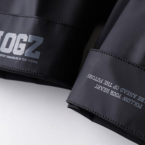 Half Zip Ninja Functional PU Hooded Jacket