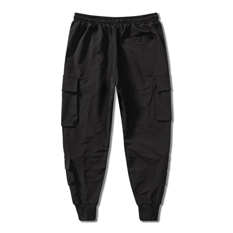 Multi Ribbon Pockets Cargo Pants