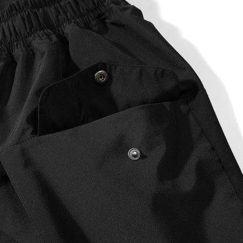Multi Pockets Drawstring Calf Pants