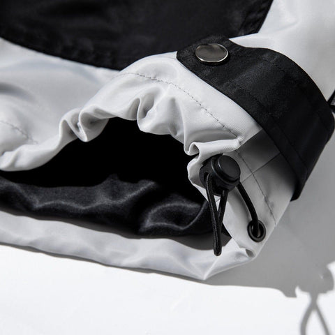 Functional Patchwork Multi Pockets Hooded Jacket