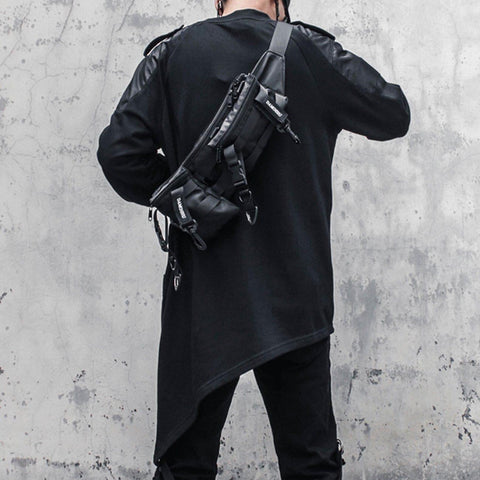 Dark Function Asymmetric Patchwork Sweatshirt