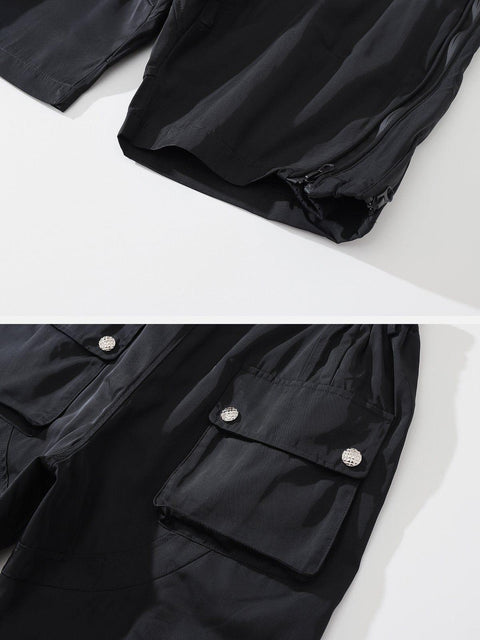 Side Zip Up Shorts