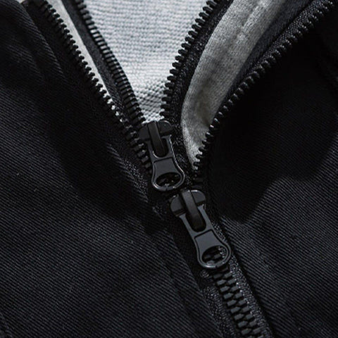 Fake Two Piece Splicing Jacket