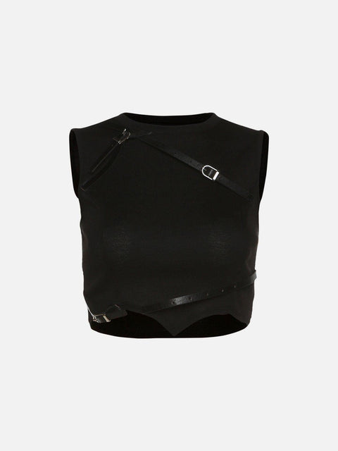 Irregular Belts Vest