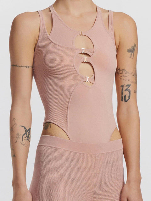Hollow Elastic Jumpsuit