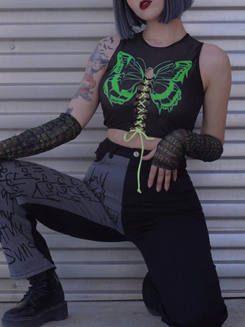 Butterfly Bandage Cropped Vest