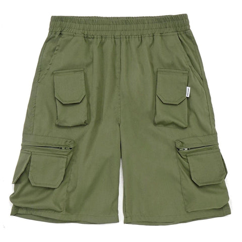 Multi Pockets Zipper Cargo Shorts