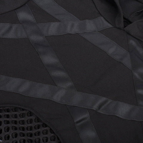 Patchwork Mesh Star Hoodie