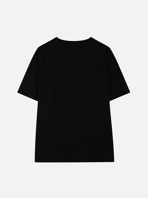 Angel Devil Wings Love Heart Print Tee