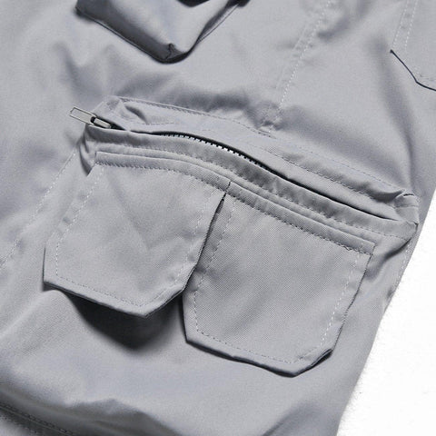 Multi Pockets Zipper Cargo Shorts