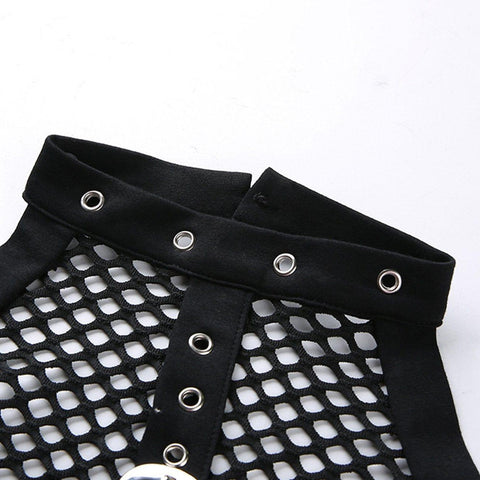 Sexy Mesh Halterneck Vest