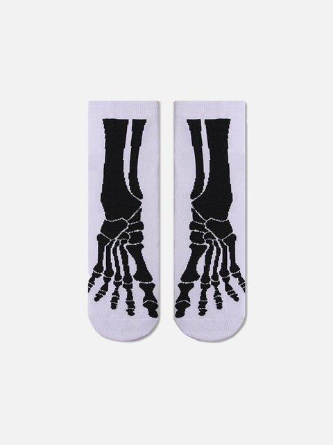 Foot Bone Pattern Socks