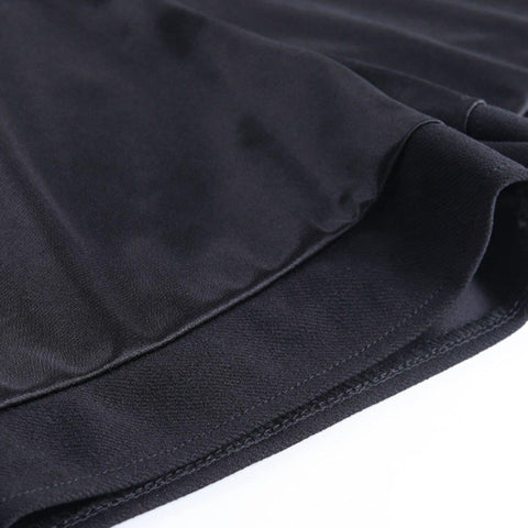 Dark Cross Print High-waist Pleated Skirt