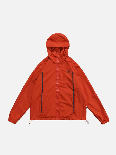 Reflective Strip Zip Up Jacket