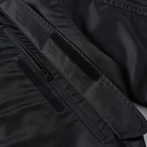 Metallic Light Hidden Zipper Pocket Jacket
