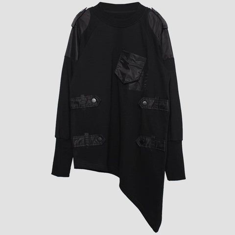 Dark Function Asymmetric Patchwork Sweatshirt