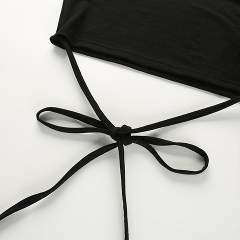 Cross Straps Short Sleeve T Shirt
