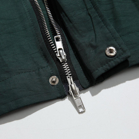 Multi Zip Up Short Sleeve Shirt