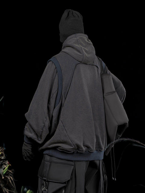 Patchwork Functional Hoodie