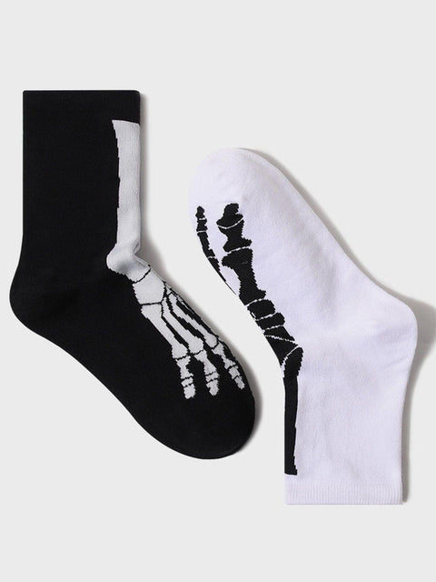 Foot Bone Pattern Socks