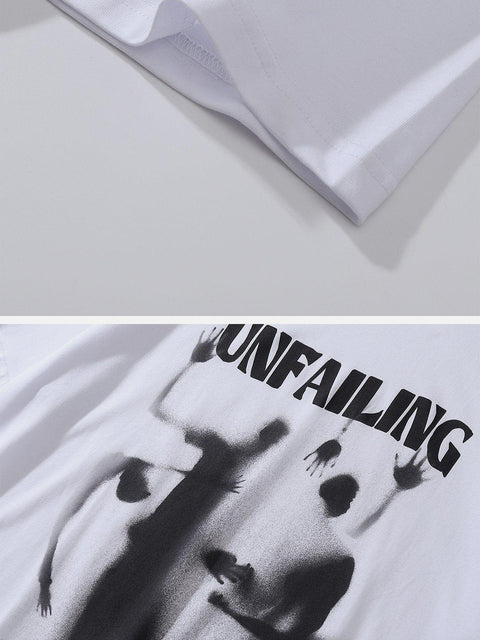 Dark "UNFAILING" Ghost Graphic Tee