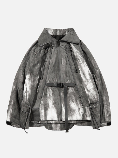 Zip Up Tie Dye Functional Jacket