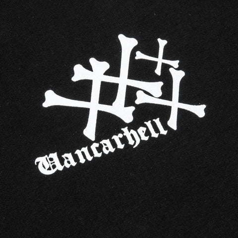 Dark Skull Bones Cotton Oversized Sweatshirt