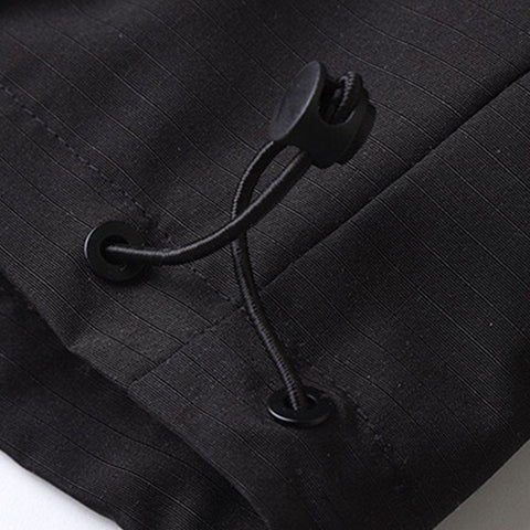 Techwear Half Zipper Print Jacket