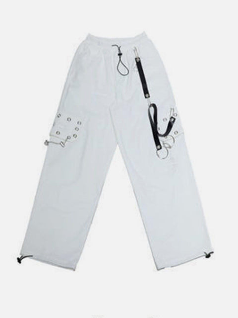 Punk Chain Wide Leg Pants