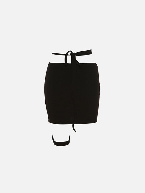 Strappy Leg Ring Skirt