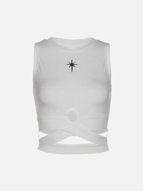 Hollow Embroidery Vest