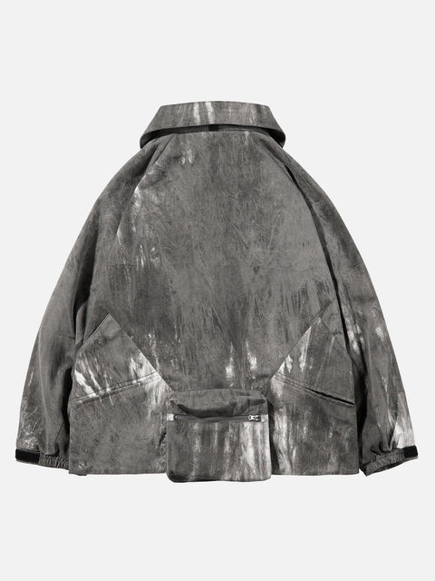 Zip Up Tie Dye Functional Jacket