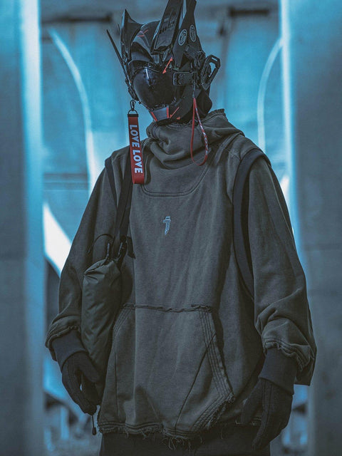 Patchwork Functional Hoodie