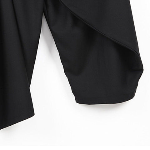 Drawstring Culottes Pants