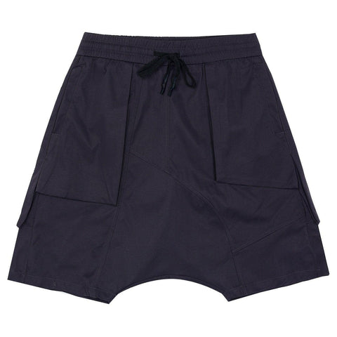 Dark Patchwork Wide Leg Shorts