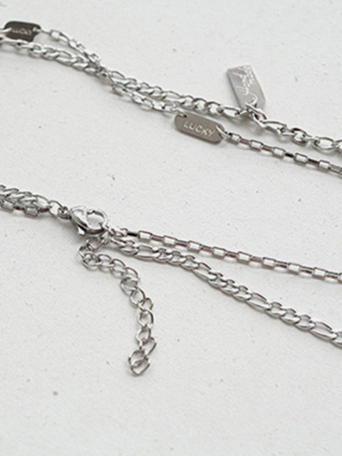 "LUCKY" Double Necklace