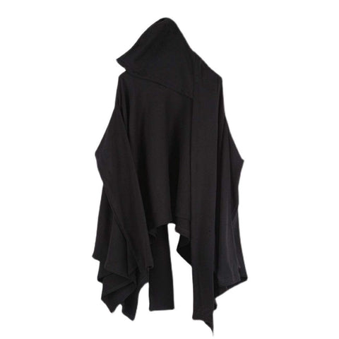 Dark Style Detachable Hat Cloak Hoodie